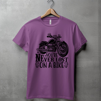 YOU'RE NEVER LOST ON A BIKE