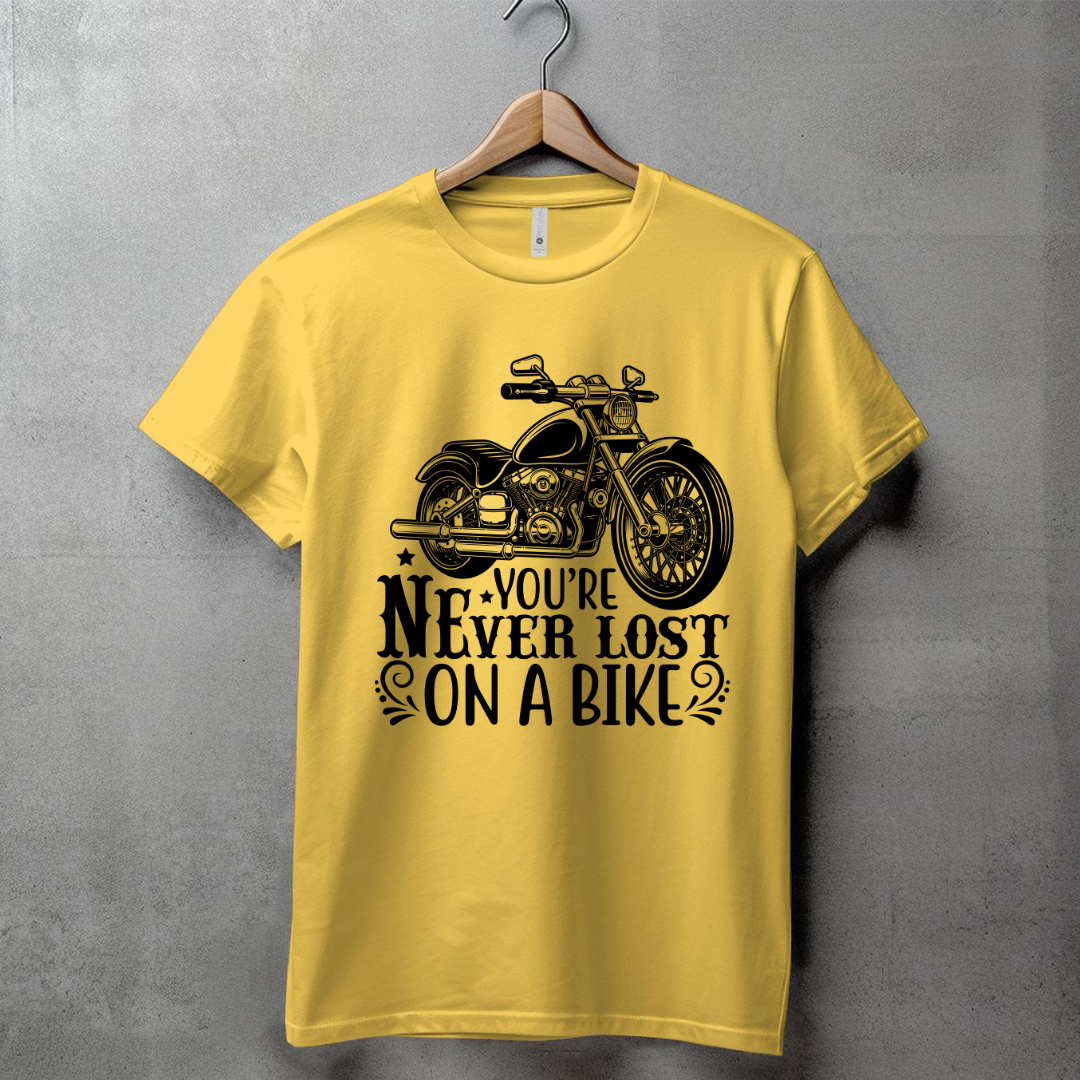 YOU'RE NEVER LOST ON A BIKE