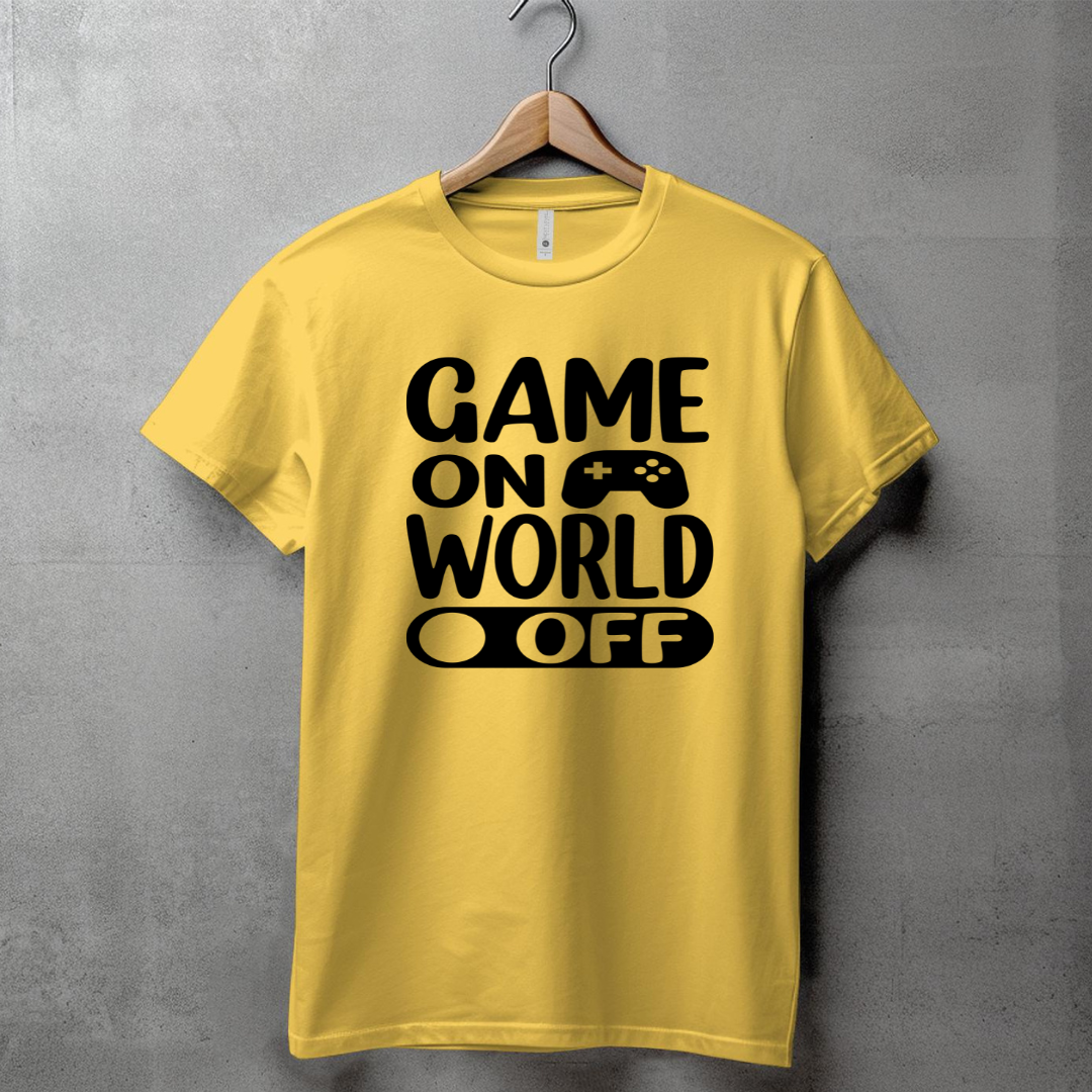 GAME ON, WORLD OFF