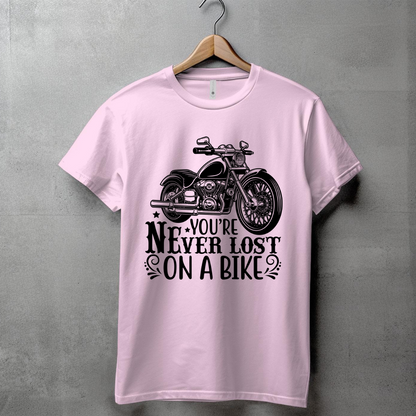 YOU'RE NEVER LOST ON A BIKE