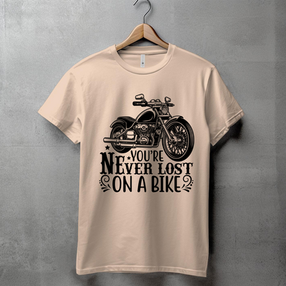 YOU'RE NEVER LOST ON A BIKE