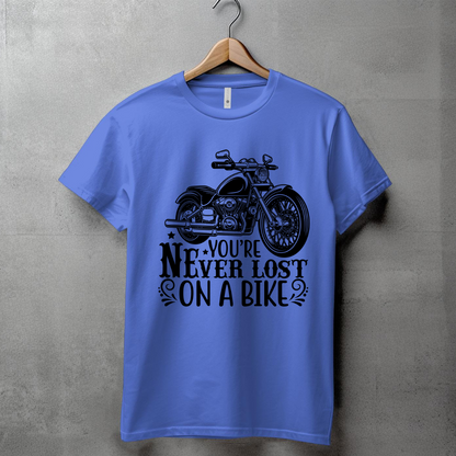 YOU'RE NEVER LOST ON A BIKE